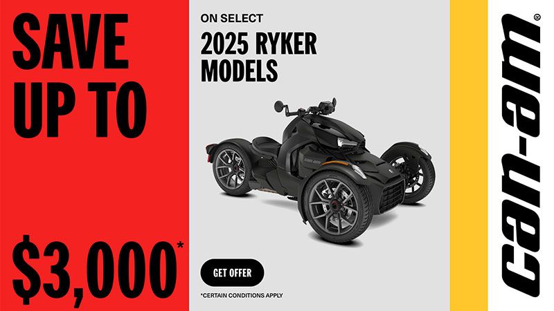 Can-Am - Save up to $3,000 on 2025 Ryker models