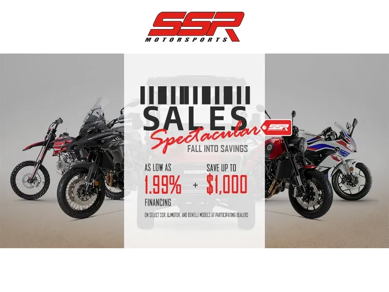 SSR Motorsports - Sales Spectacular Fall Into Savings