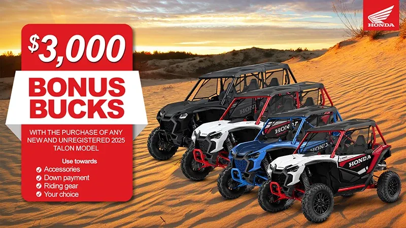 Honda Honda - $3000 Bonus Bucks Promotion Details | Available at