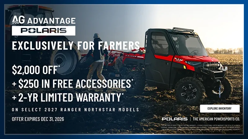 Polaris -  Up to $2,000 Off Plus $250 in Free Accessories Plus 2-Year Warranty on Select 2027 RANGER NorthStar Models