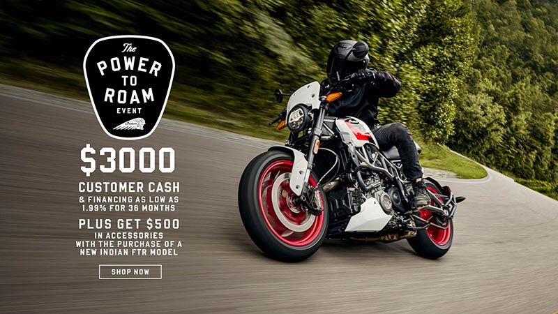 Indian Motorcycle - $3000 Customer Cash & Financing As Low As 1.99% For 36 Months, Plus Get $500 In Accessories When You Purchase A New FTR Model