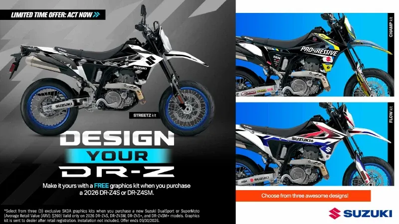 Suzuki - Design Your DR-Z | Promotion at Tommy's Motorsports