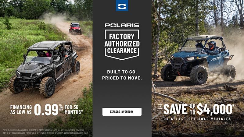 Polaris - Financing As Low As 0.99% Or Save Up To $4000 On Select Off Road Vehicles