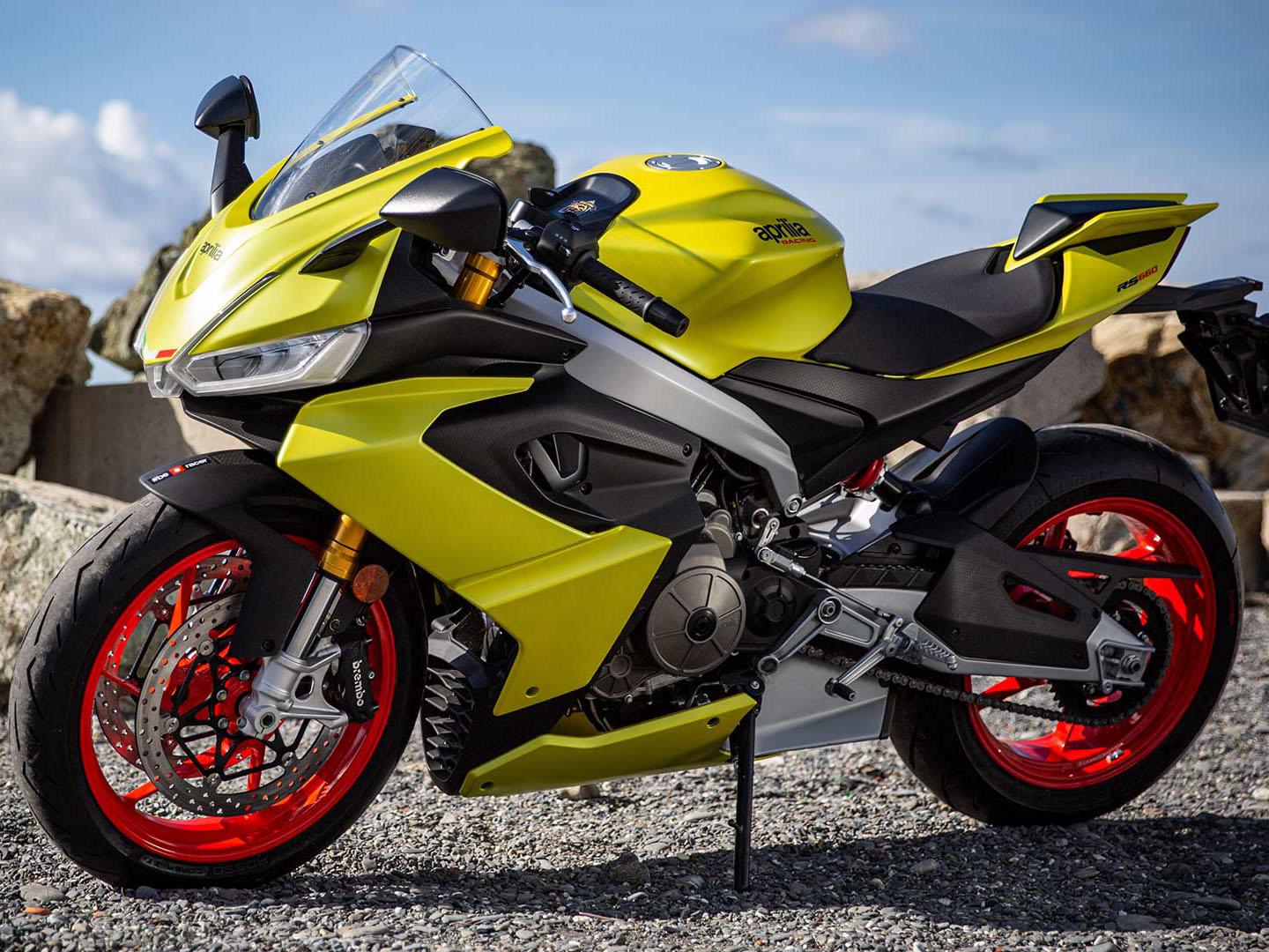 New 2024 Aprilia RS 660, Miami FL | Specs, Price, Photos | Acid Gold