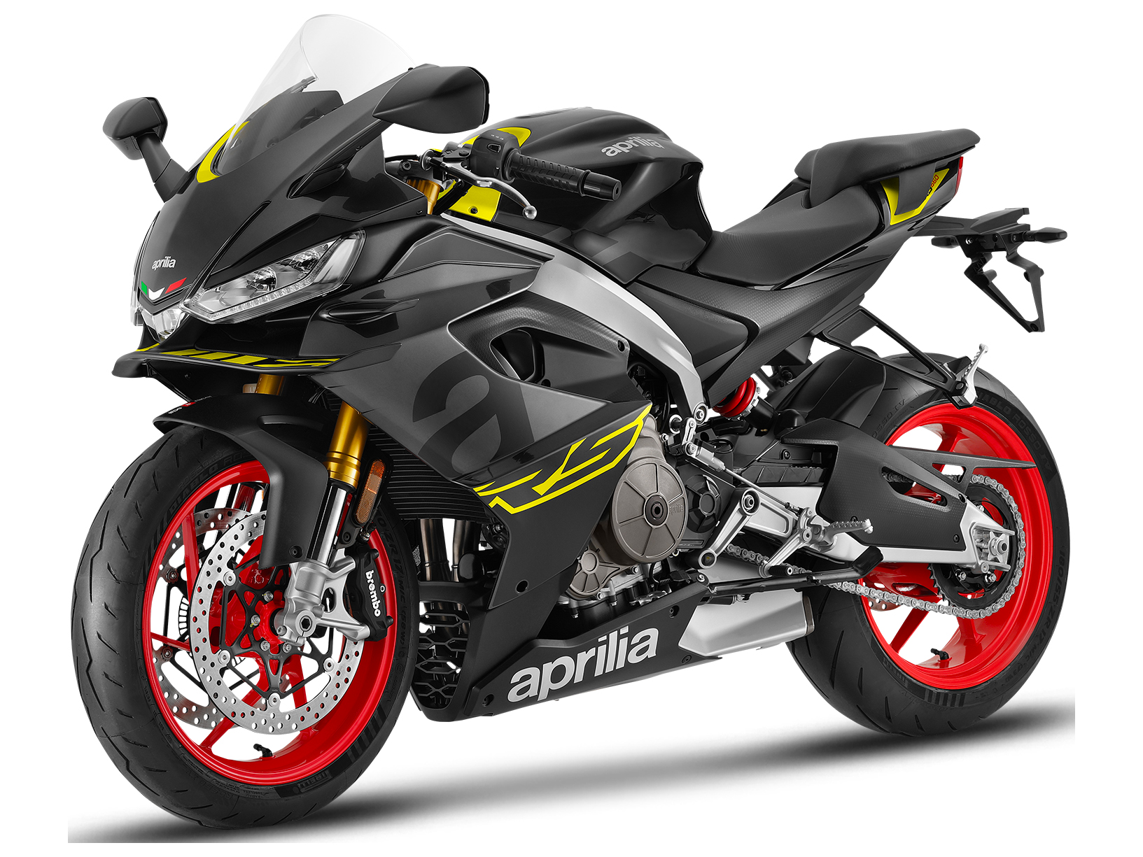 New 2026 Aprilia RS 660 Venom Yellow Motorcycles In Orange CA N A