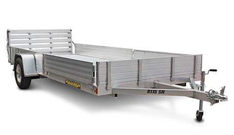 2024 ALUMA 81 Series Single Heavy Axle Utility Trailers Bi-fold Tailgate - 8115-BT-SR