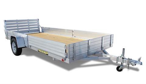 2024 ALUMA 81 Series Single Heavy Axle Utility Trailers Bi-fold Tailgate - 8114W-BT-SR