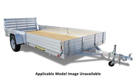 2024 ALUMA 81 Series Single Heavy Axle Utility Trailers Bi-fold Tailgate - 8112W-BT