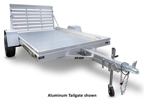 2024 ALUMA Single Heavy Axle Utility Trailers No Brakes Bi-fold Tailgate - 6810H