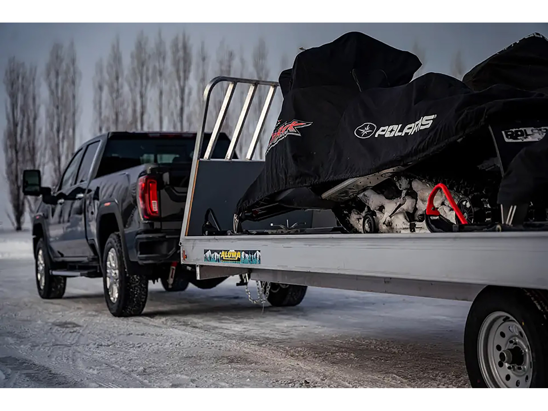 2025 ALUMA 4 Place Drive On / Off Snowmobile Trailers 216 in. in North Bend, Oregon - Photo 3
