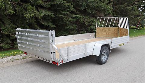 2025 ALUMA 81 Series Single Heavy Axle Utility Trailers Bi-fold Tailgate - 8115WD-BT-SR