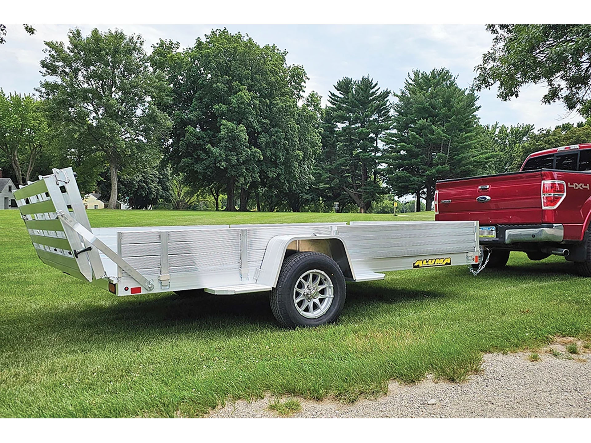 2025 ALUMA 81 Series Single Heavy Axle Utility Trailers Bi-fold Tailgate - 8115H-S-EL-R-BT-SR in North Bend, Oregon - Photo 11