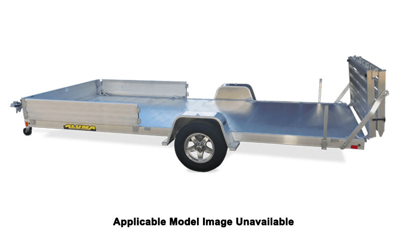 2025 ALUMA 81 Series Single Heavy Axle Utility Trailers Bi-fold Tailgate - 8112H-S-EL-R-BT-SR in North Bend, Oregon