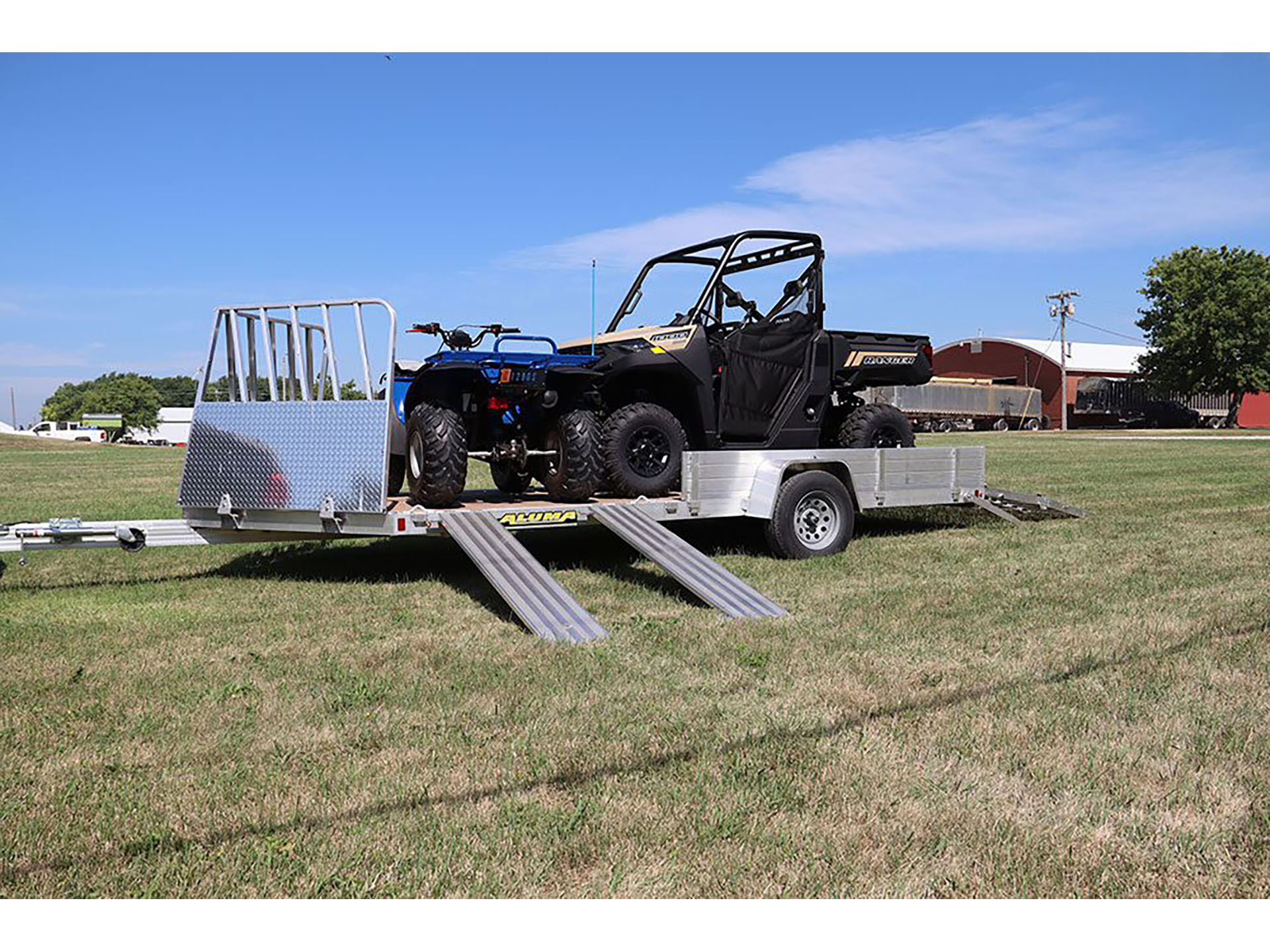 2025 ALUMA 81 Series Single Heavy Axle Utility Trailers Bi-fold Tailgate - 8112W-BT-SR in North Bend, Oregon - Photo 4
