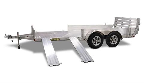2025 ALUMA 81 Series Tandem Axle Utility Trailers Bi-fold Tailgate Side Ramp 180 in.