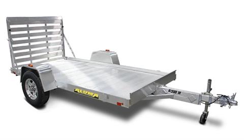 2025 ALUMA Single Heavy Axle Utility Trailers No Brakes Bi-fold Tailgate - 6310H