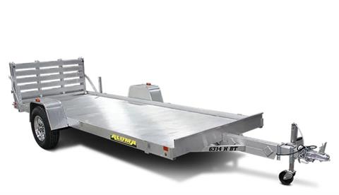 2025 ALUMA Single Heavy Axle Utility Trailers No Brakes Bi-fold Tailgate - 6314H
