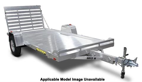 2025 ALUMA Single Heavy Axle Utility Trailers No Brakes Bi-fold Tailgate - 6814H