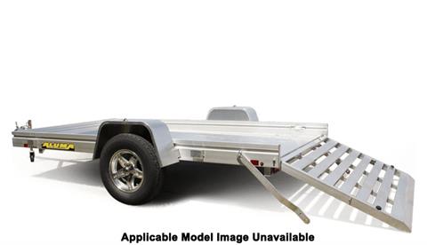 2025 ALUMA Single Heavy Axle Utility Trailers No Brakes Bi-fold Tailgate - 7210H