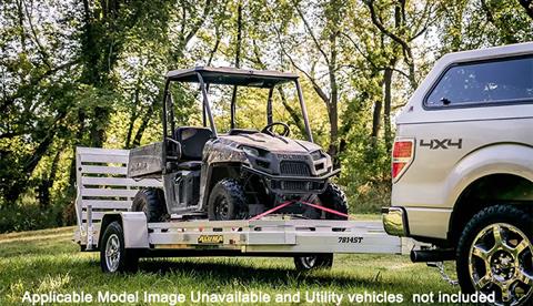 2025 ALUMA Single Heavy Axle Utility Trailers No Brakes Bi-fold Tailgate - 7814ST
