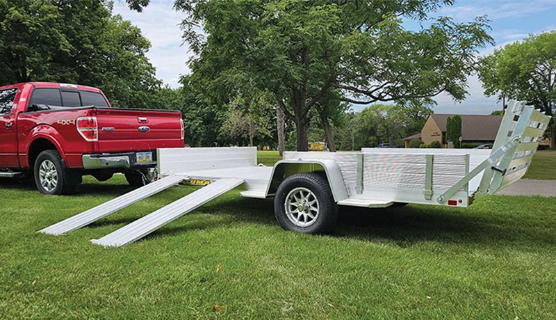 2026 ALUMA 81 Series Utility Trailers Bi-fold Tailgate - 8114H-S-EL-R-BT-SR in North Bend, Oregon