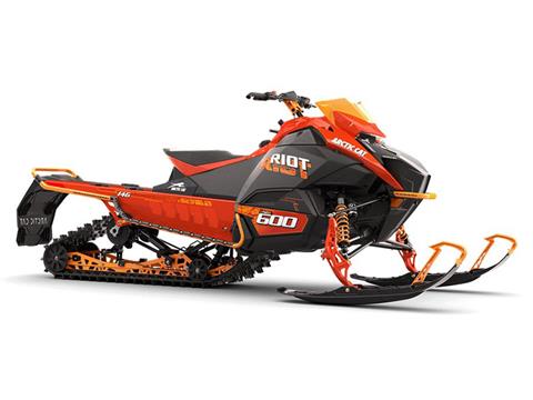 New 2025 Arctic Cat Riot 600 ATAC 1.35 ES Sunset Orange