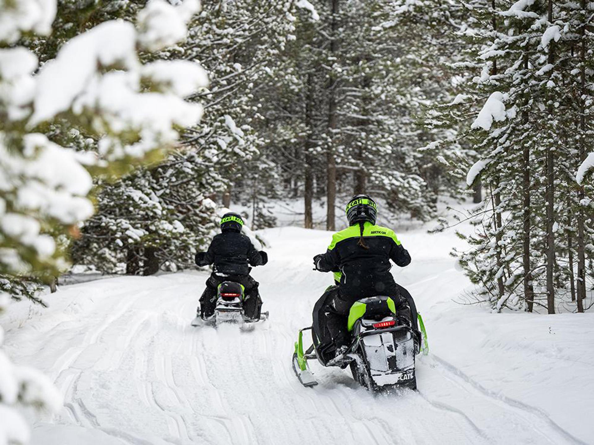 New 2025 Arctic Cat ZR 200 ES Black / Medium Green