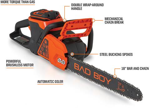 New Bad Boy Mowers 80V Chainsaw (tool only), Tifton GA | Specs
