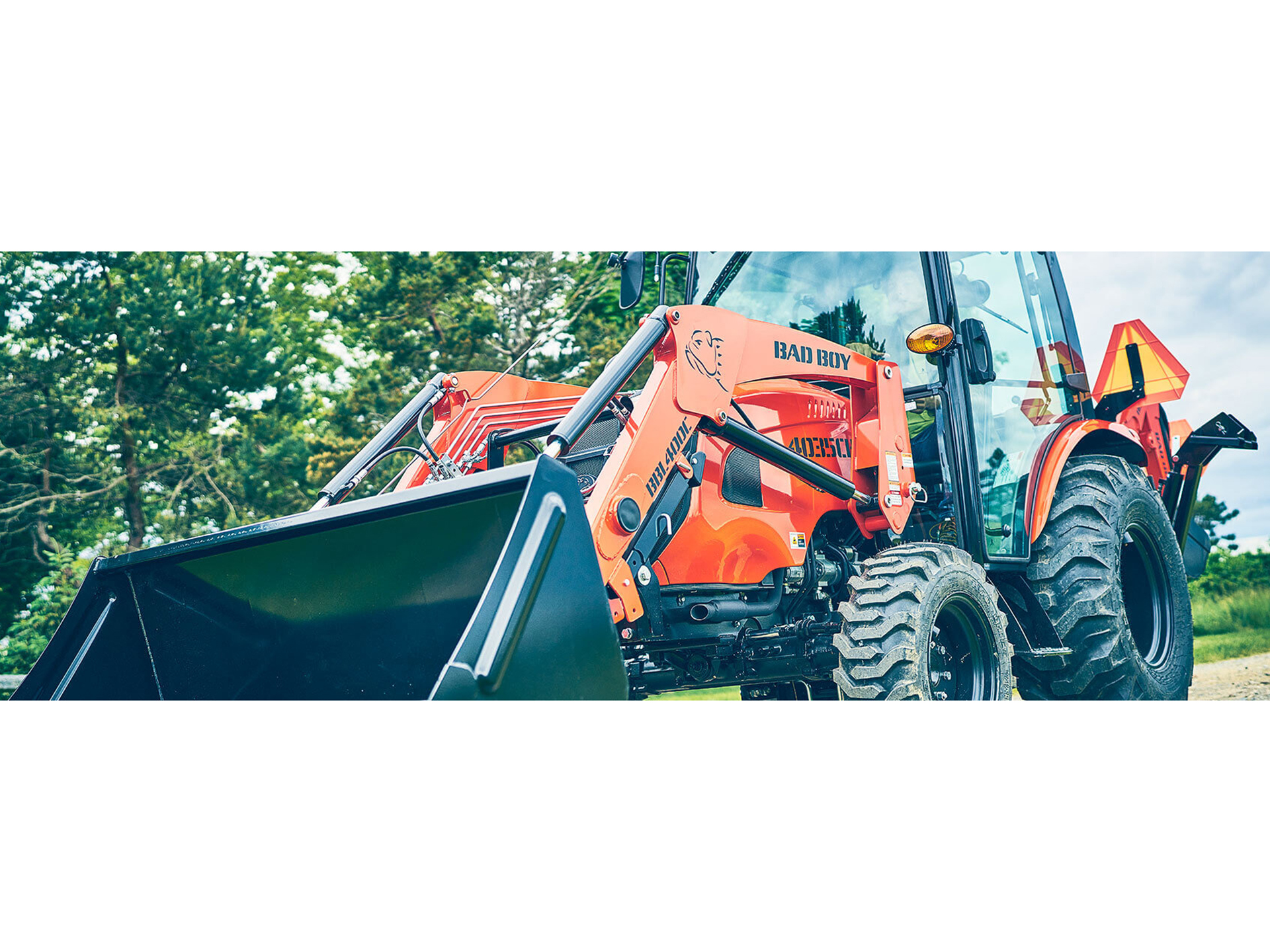 KEIKO New 2025 Bad Boy Mowers 4035 Cab with Loader & Backhoe