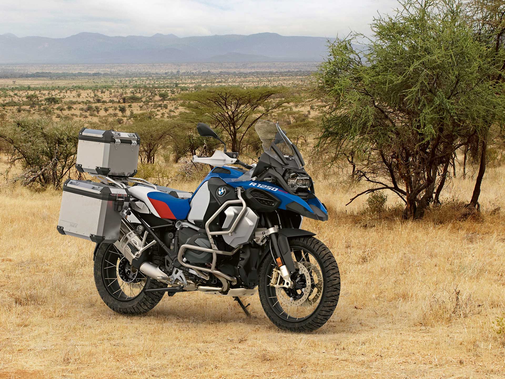 New 2024 BMW R 1250 GS Adventure GS Trophy Gravity Blue Metallic Motorcycles in Middletown OH