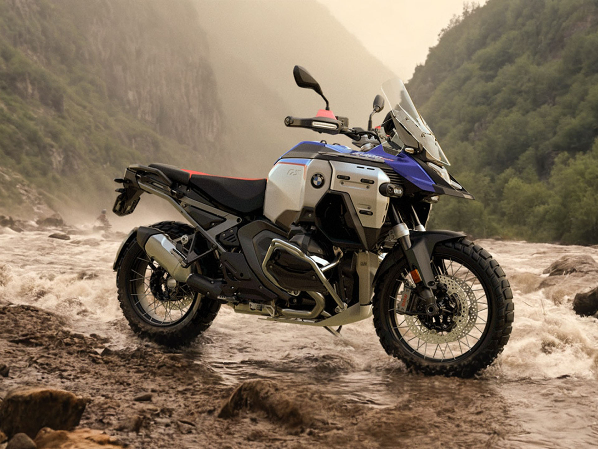 New 2025 BMW R 1300 GS Adventure Style GS Trophy Racing Blue Metallic 