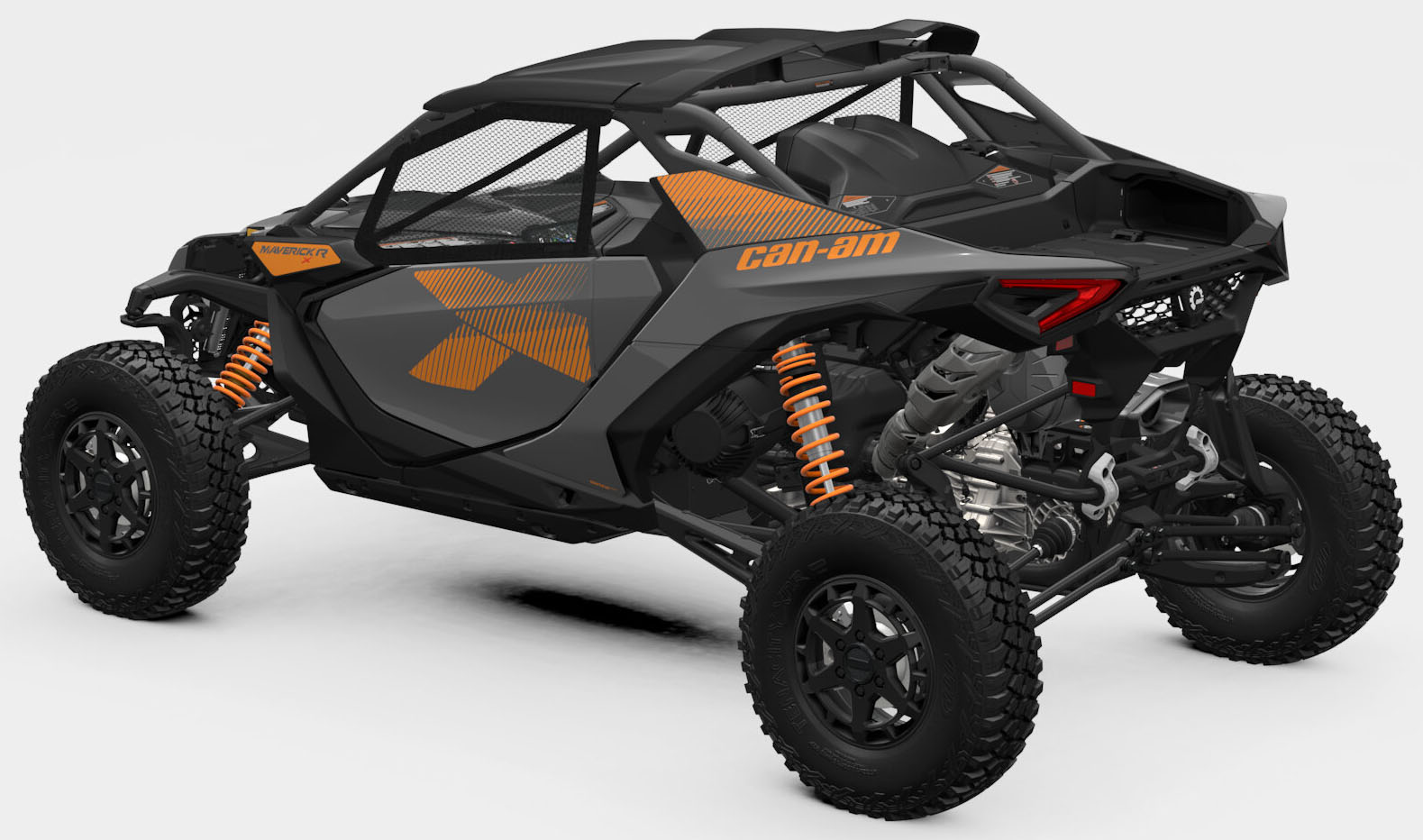 New 2027 Can-Am Maverick R X Granite Grey / Orange Crush | Utility