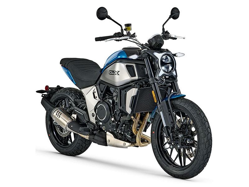 New 2023 CFMOTO 700CL-X Motorcycles Zephyr Blue in Mechanicsburg, PA
