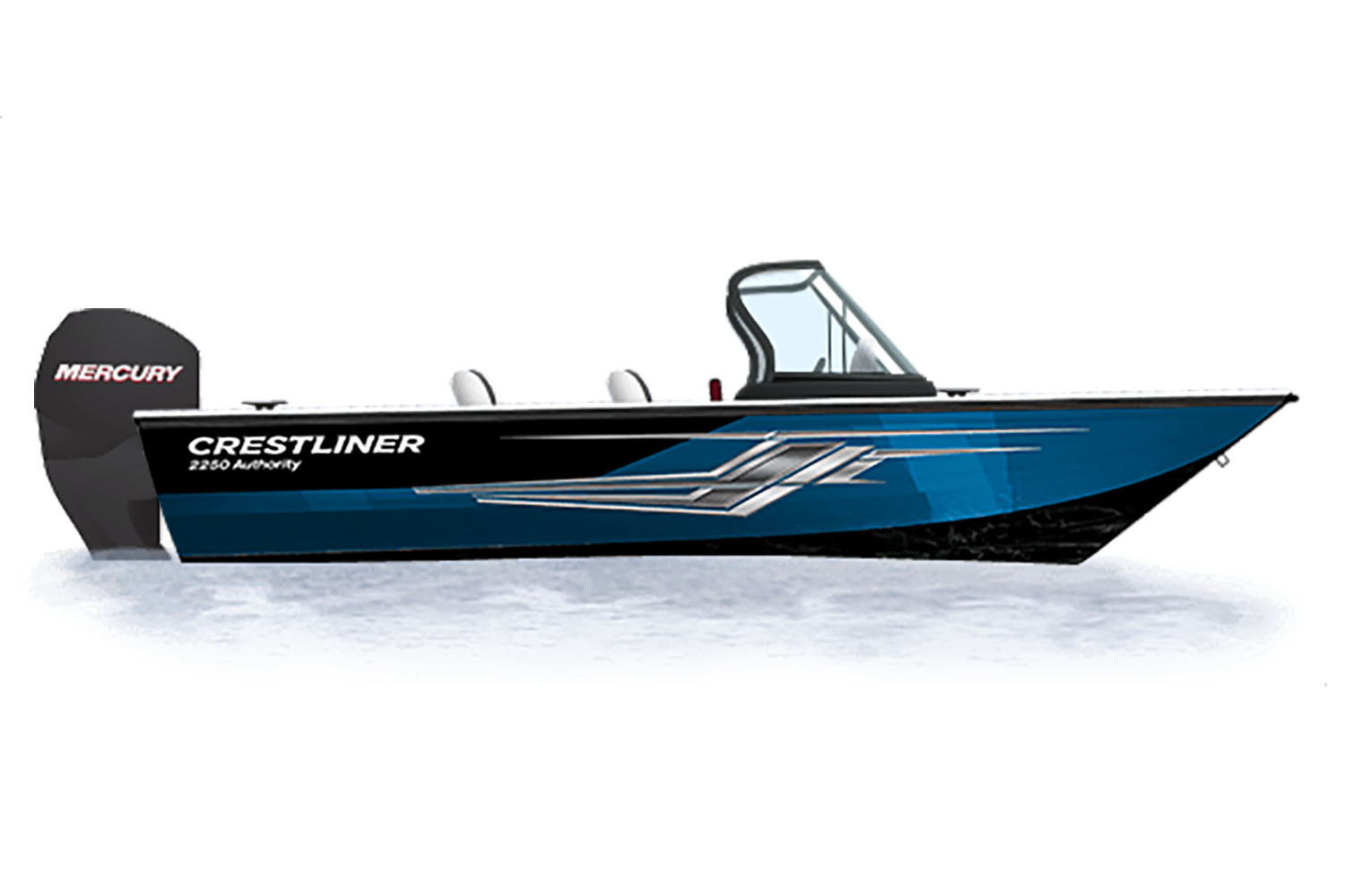 New 2025 Crestliner 2250 Authority Power Boats Outboard in