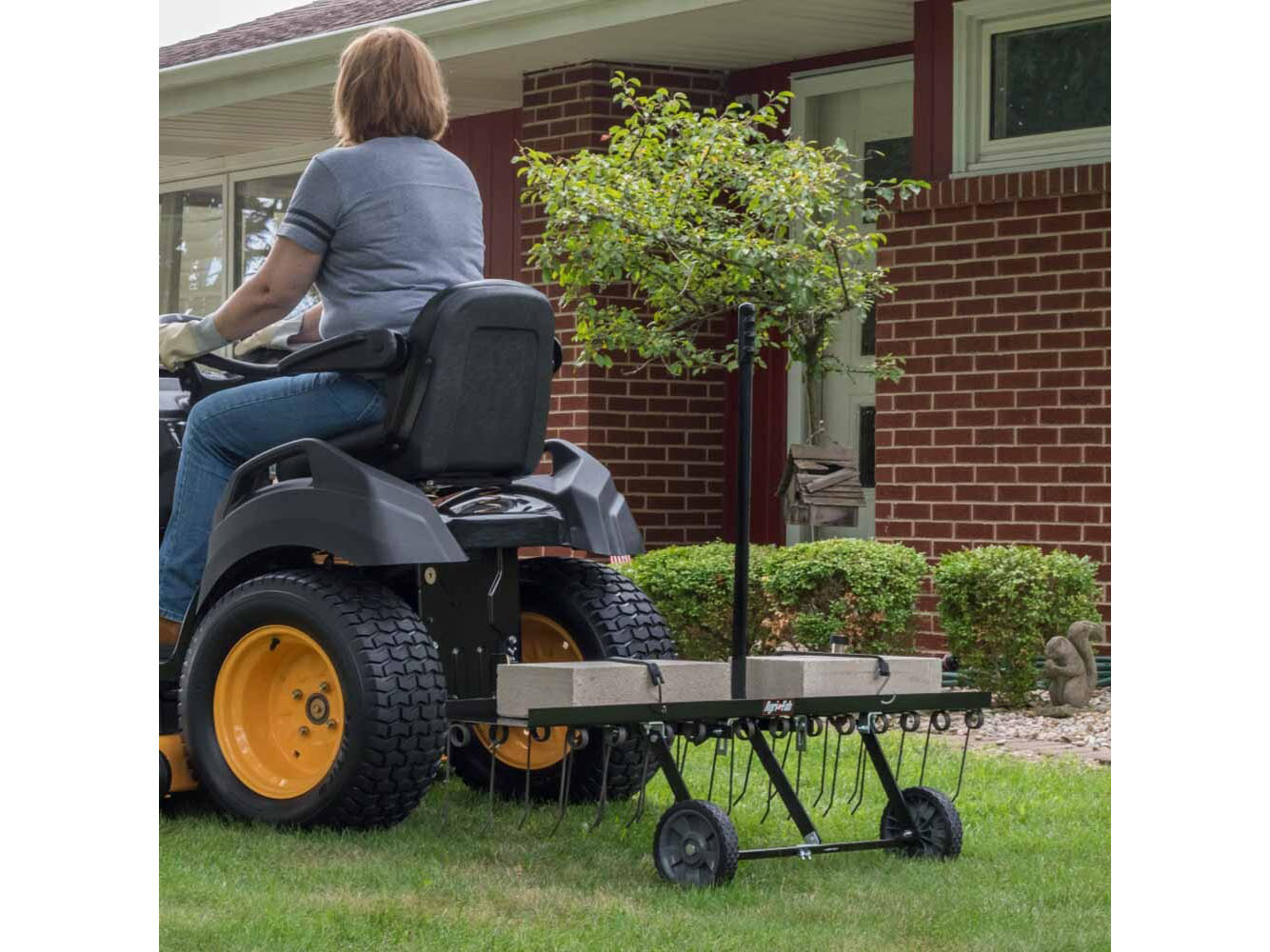 New DR Power Equipment Agri-Fab Tow Behind Lawn Dethatcher 48 in. Black ...