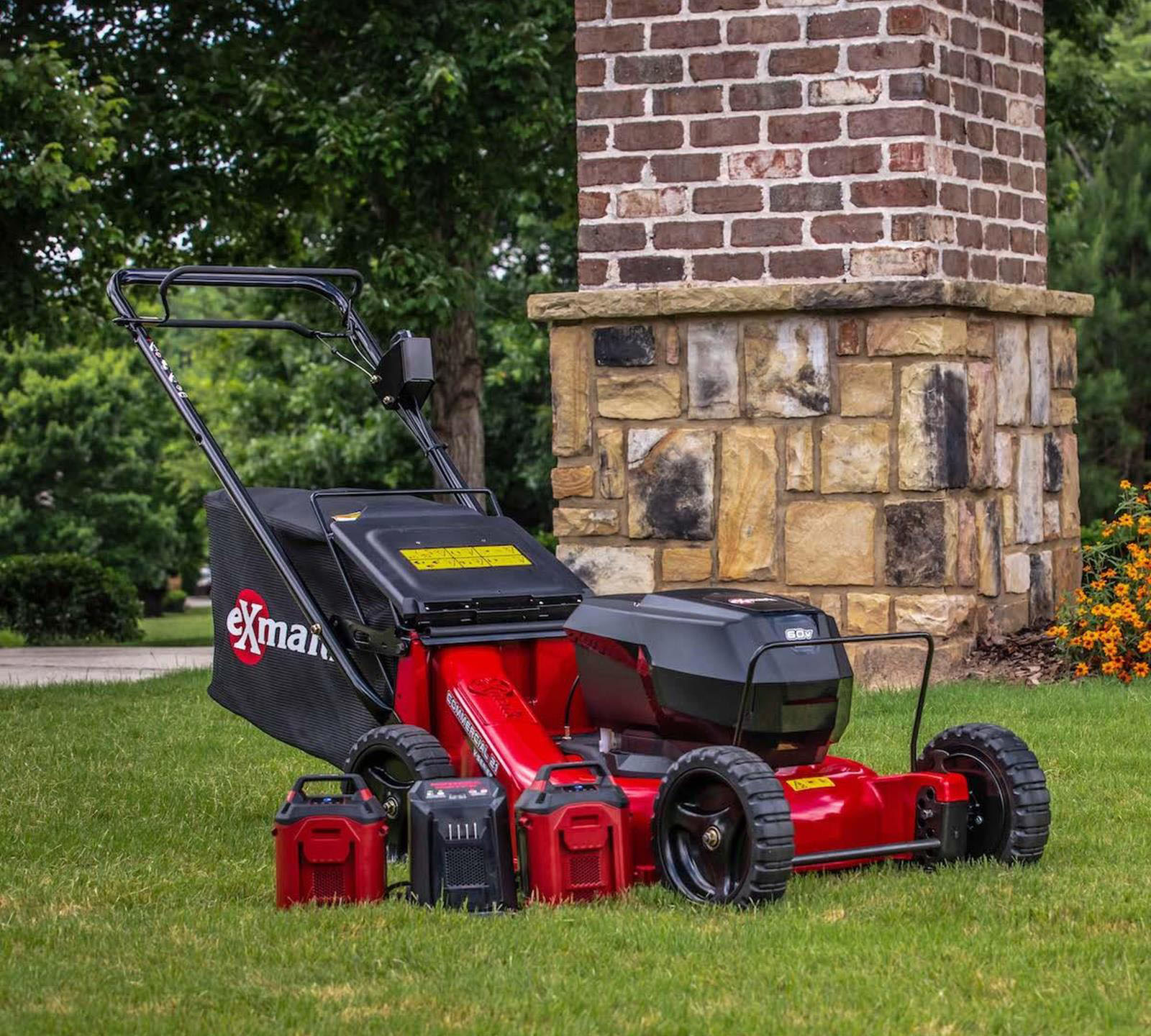 Exmark Commercial 21 V-Series Exmark Self Propelled w/ 7.5Ah Battery and Charger in Gaylord, Michigan - Photo 3