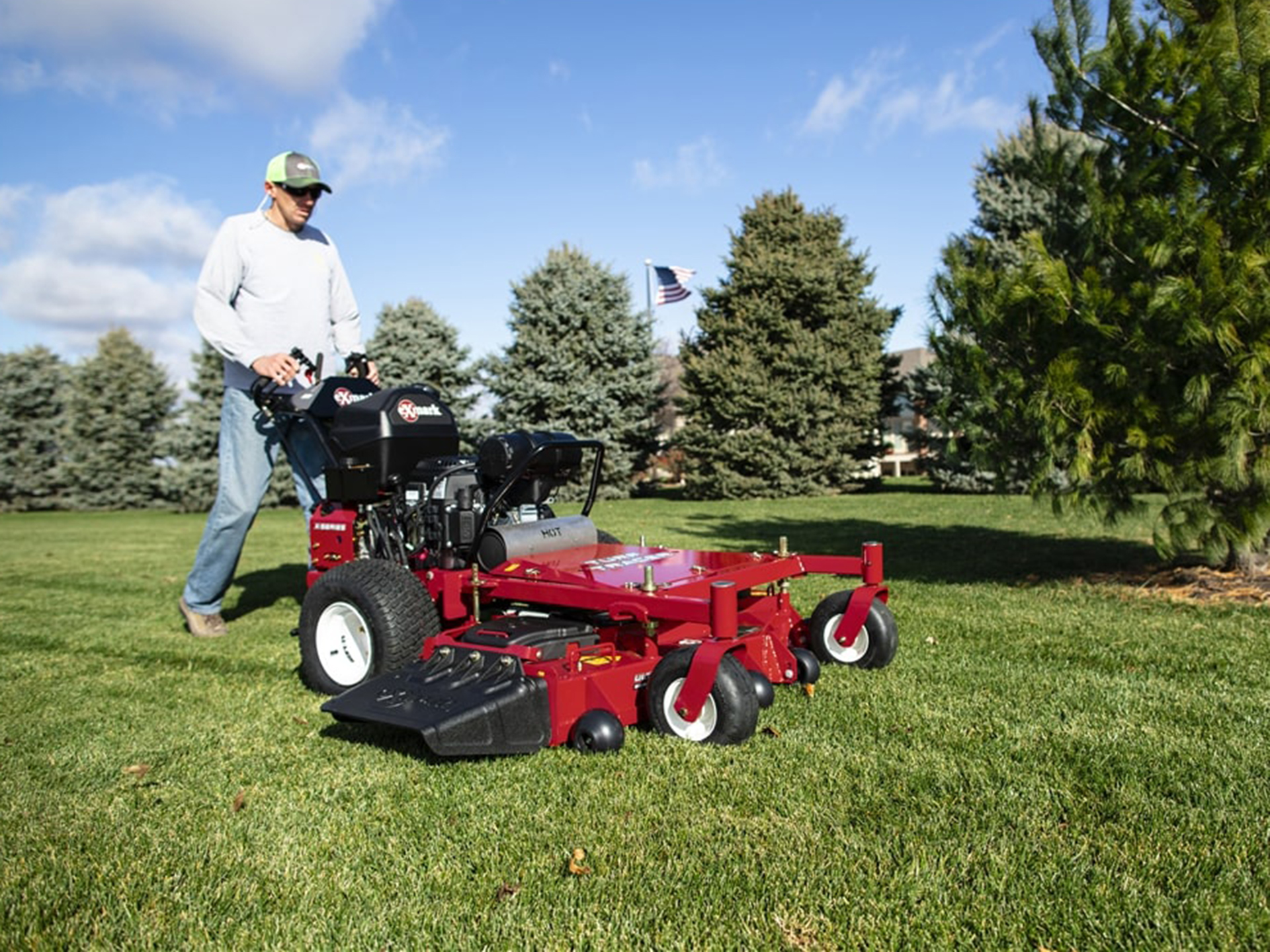 Exmark Turf Tracer X-Series 60 in. Kohler EFI 23.5 hp w/ StandOn and Mulch Kit in Gaylord, Michigan - Photo 9