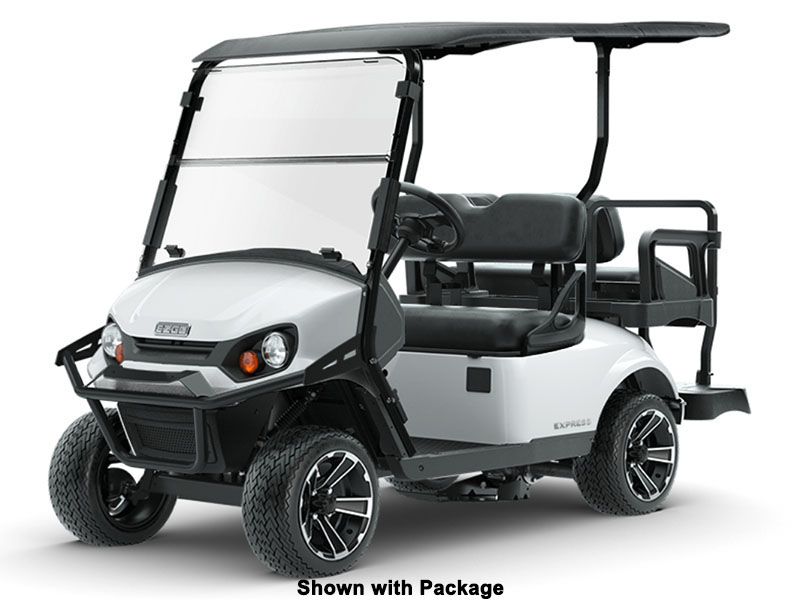 New 2025 E-Z-GO Express 4 Gas Bright White | Golf Carts in