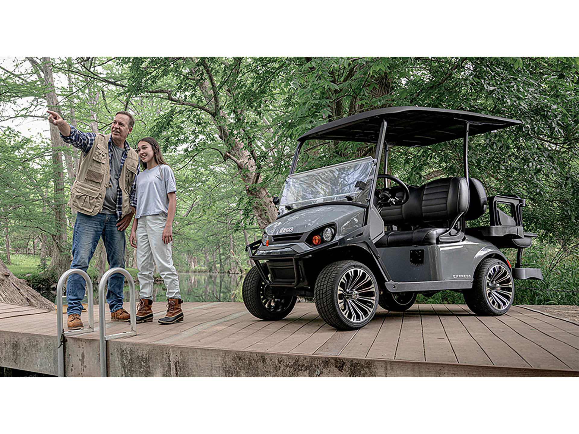 New 2025 E-Z-GO Express 4 Gas Platinum | Golf Carts in Lewiston ID |