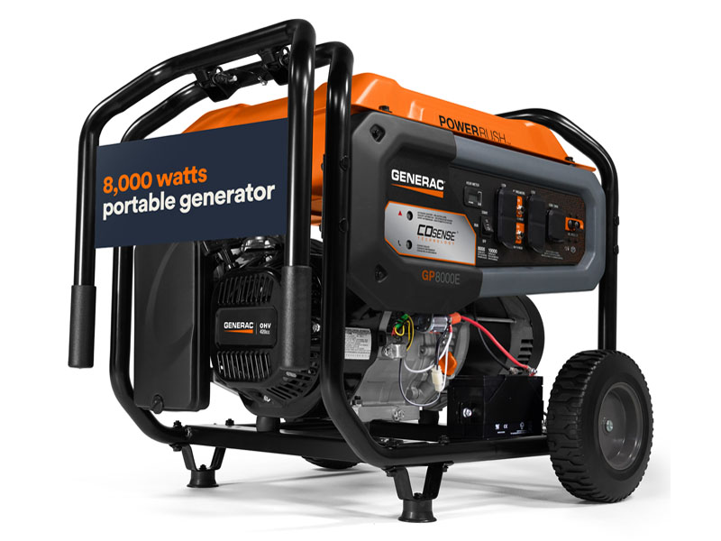 Wisconsin Generator New Generac 8000 Portable Generator Electric Start with Cord, Weston WI ...