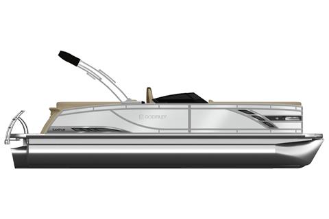 New 2025 Godfrey Sanpan 2700 SBW Twin Power Boats Outboard in