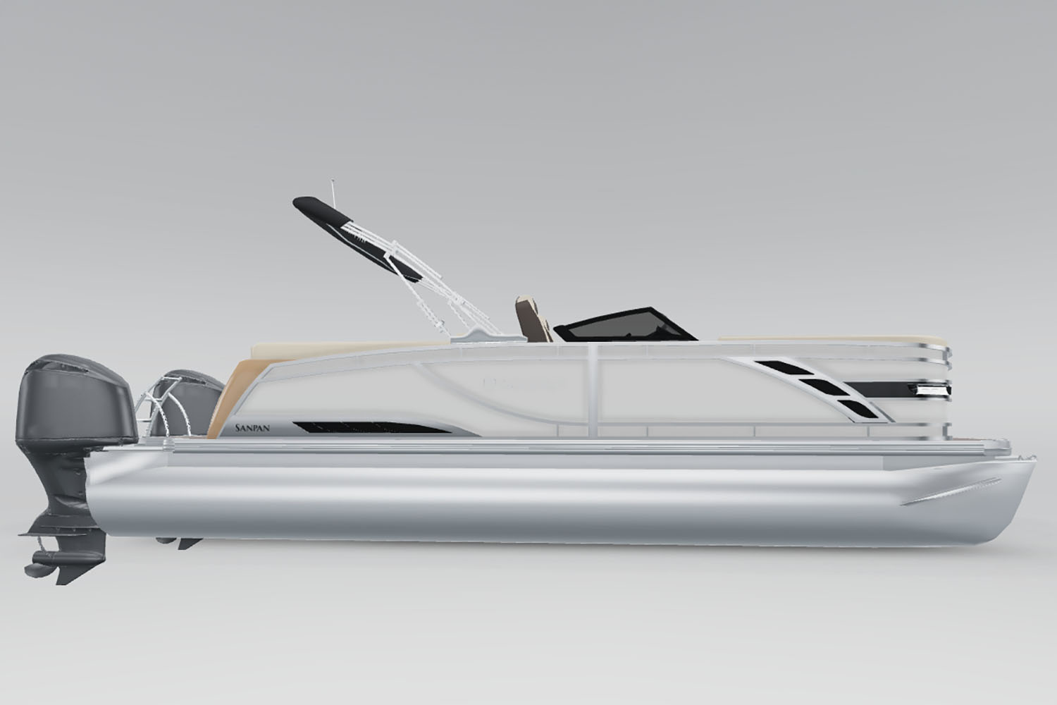 New 2025 Godfrey Sanpan 2700 ULW Twin Power Boats Outboard in