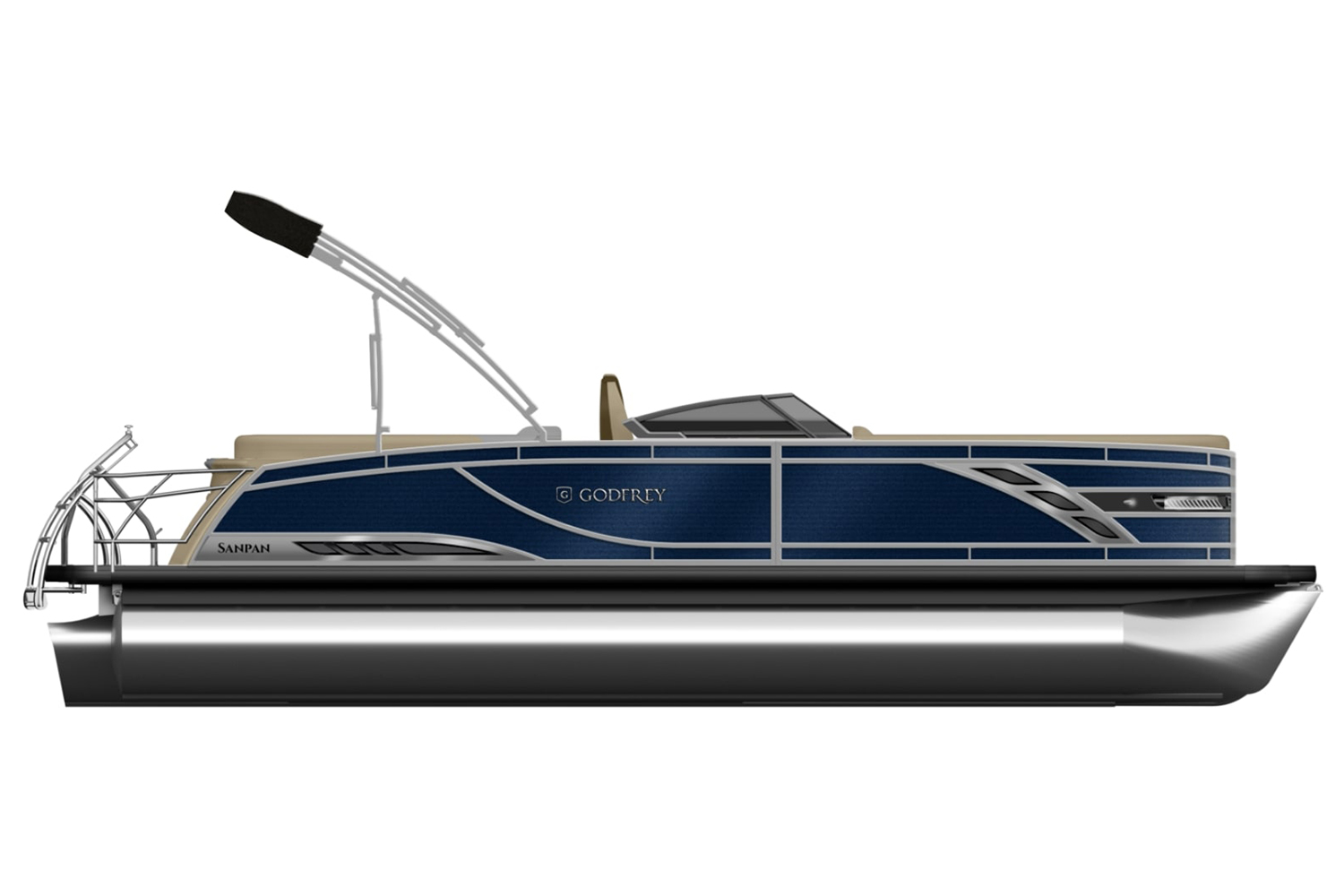 New 2024 Godfrey Sanpan 2500 SFLW Power Boats Outboard in