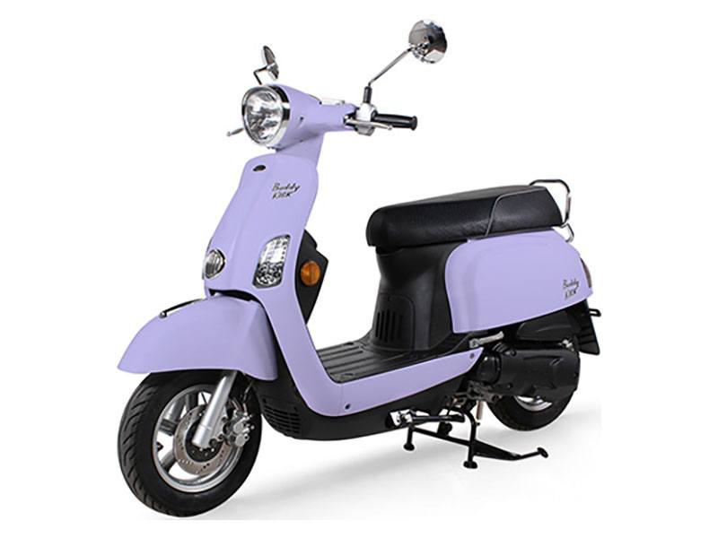 New 2024 Genuine Scooters Buddy Kick 125 Lavender Scooters