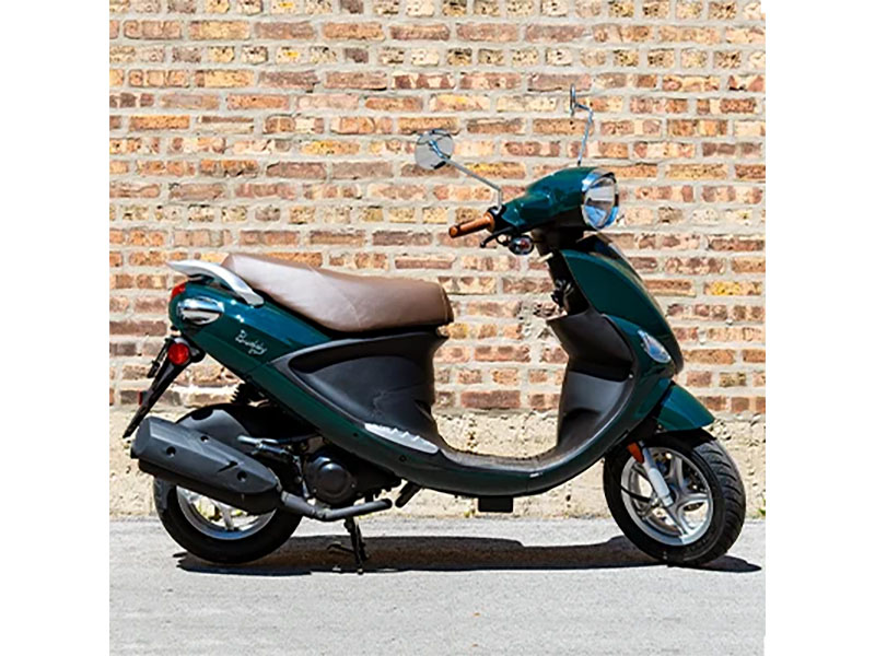New 2025 Genuine Scooters Buddy 50 Brit Green Scooters For Sale in Topsham Maine MOMS Topsham