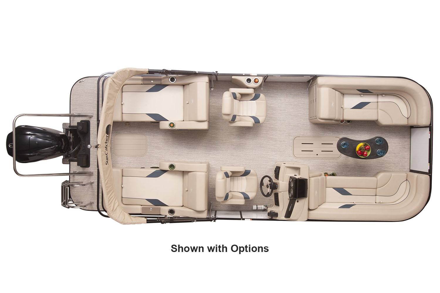 New 2023 SunCatcher Select 322 SS Power Boats Outboard in