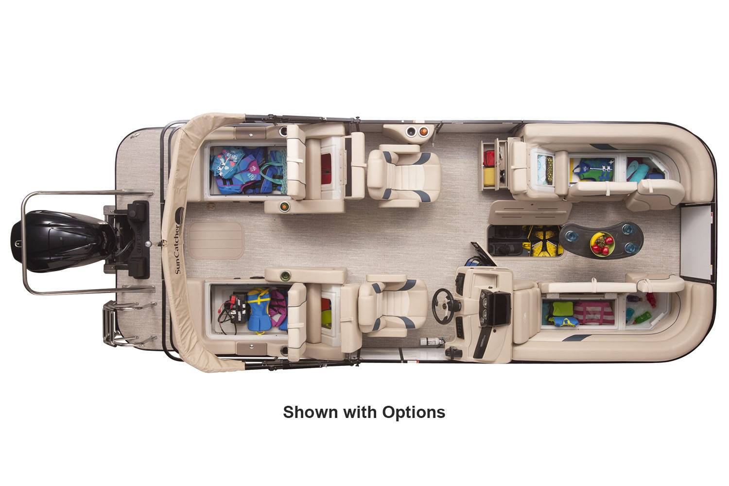New 2023 SunCatcher Select 322 SS Power Boats Outboard in