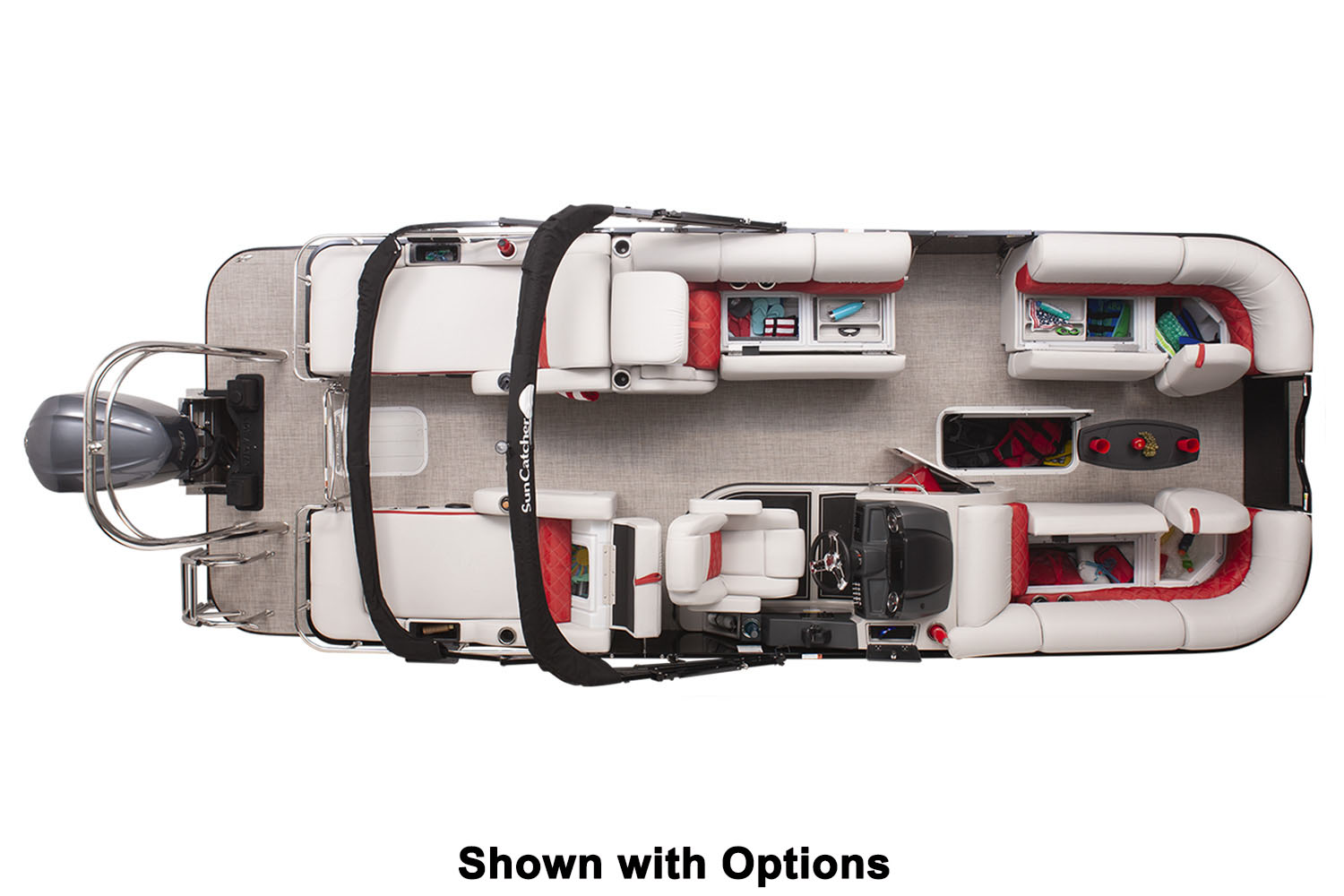 New 2025 SunCatcher Elite 324 SS Power Boats Outboard in