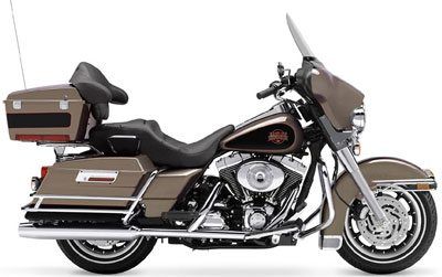 Used 2004 Harley Davidson FLHTC FLHTCI Electra Glide Classic Motorcycles in Green River WY 618468 Two tone Smokey Gold and Vivid Black