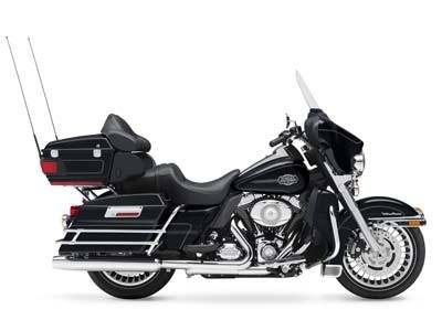 Used 2010 Harley Davidson Ultra Classic Electra Glide Motorcycles in Kane PA HAR652845 Vivid Black